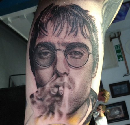 tattoos/ - Liam Gallagher Portrait Tattoo - 115351